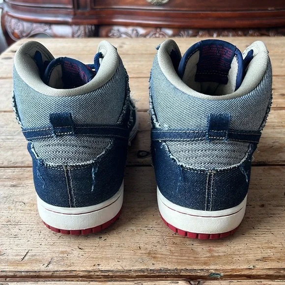 Nike SB Dunk High QS "Reese Forbes Denim" Sneakers - Picture 7 of 14